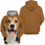 Unisex 3D Graphic Hoodies Animals Dogs Beagle Happy - Threadford