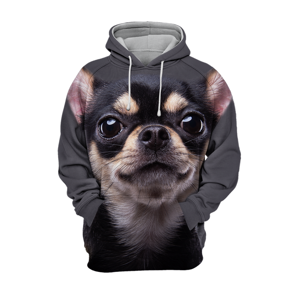 Unisex 3D Graphic Hoodies Animals Dogs Chihuahua Funny - Threadford