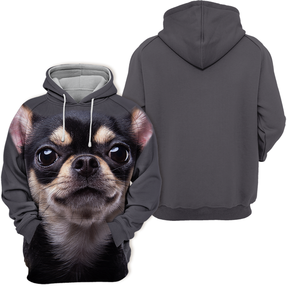 Unisex 3D Graphic Hoodies Animals Dogs Chihuahua Funny - Threadford