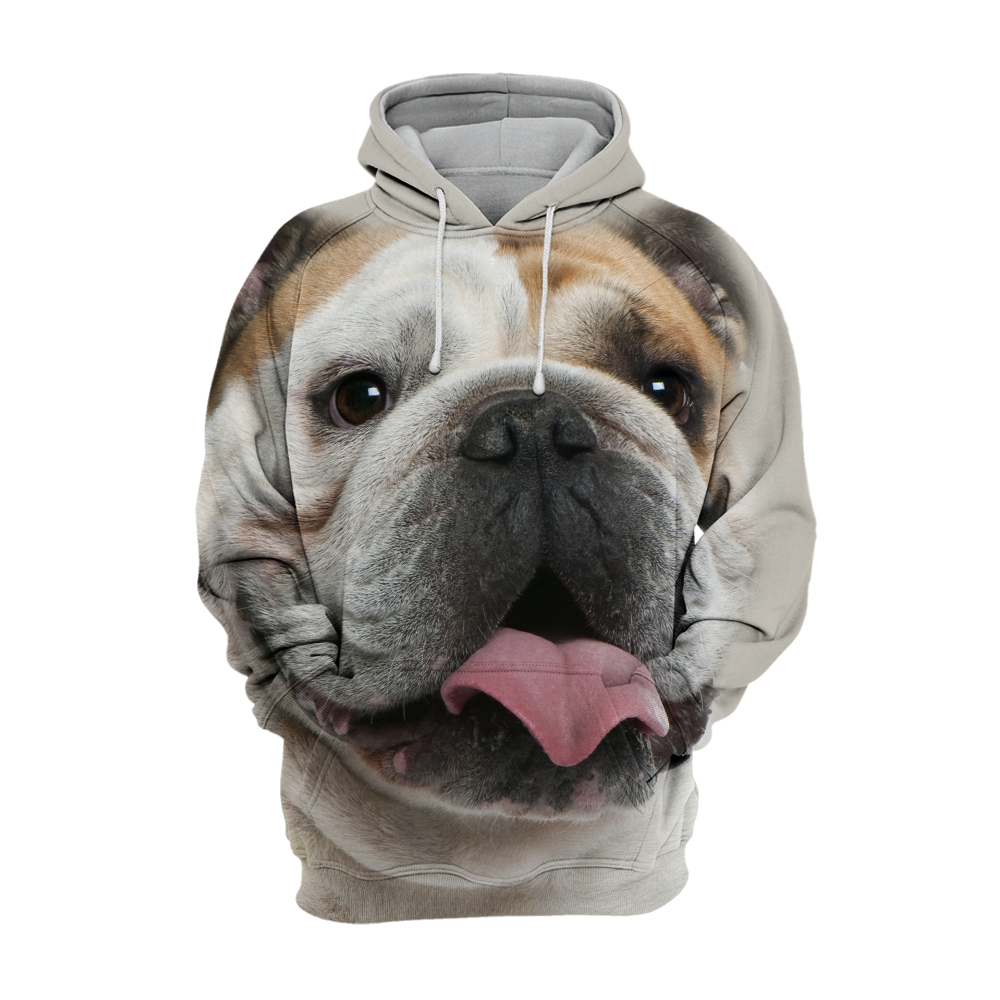 Unisex 3D Graphic Hoodies Animals Dogs English Bulldog - Threadford