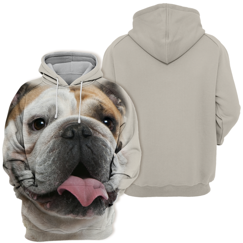 Unisex 3D Graphic Hoodies Animals Dogs English Bulldog - Threadford