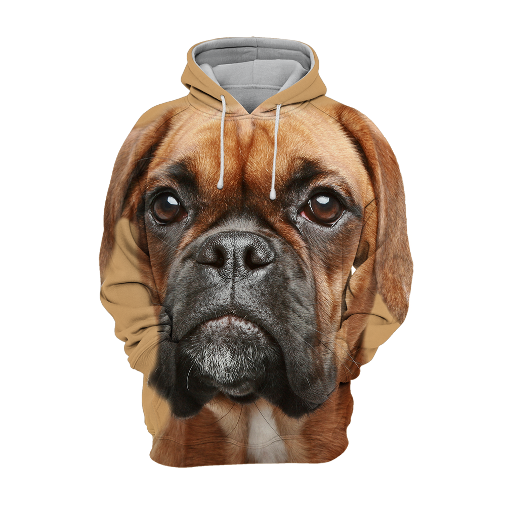 Unisex 3D Graphic Hoodies Animals Dogs German Boxer - Threadford