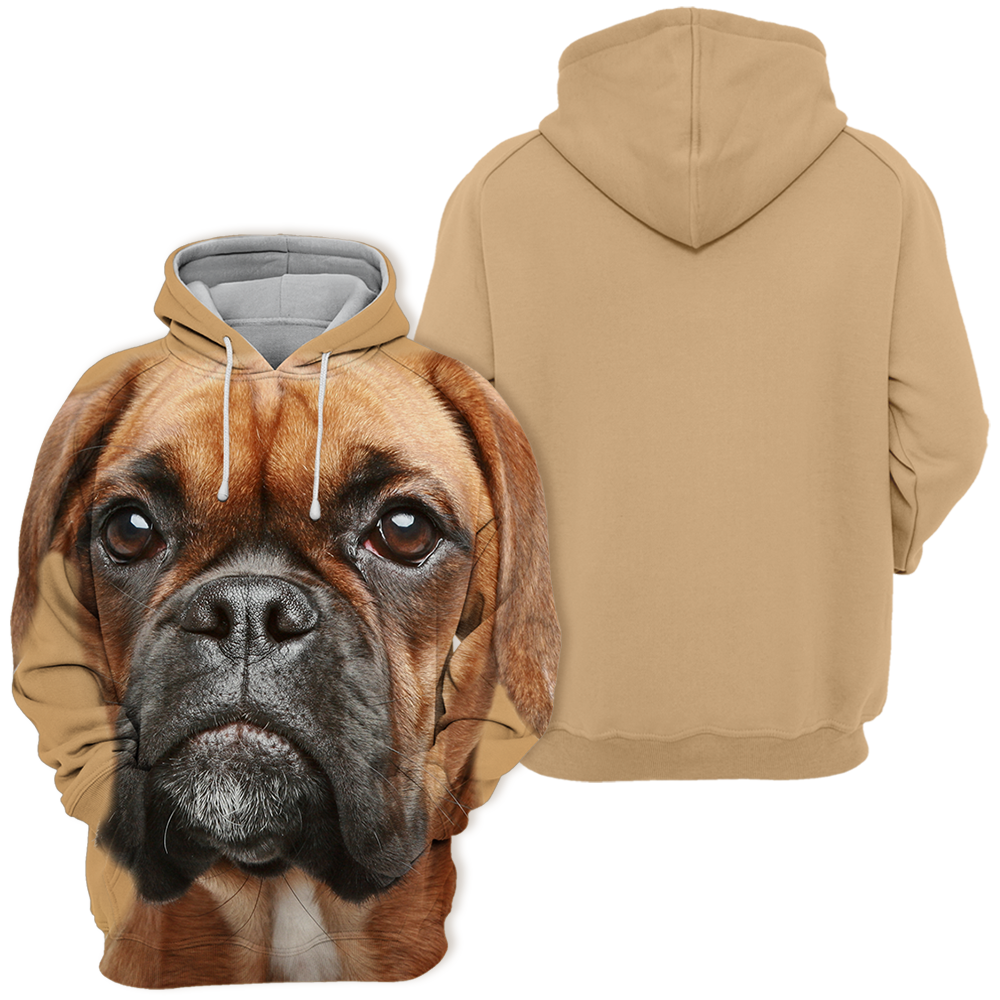 Unisex 3D Graphic Hoodies Animals Dogs German Boxer - Threadford