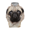 Unisex 3D Graphic Hoodies Animals Dogs Pug - Threadford