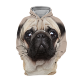 Unisex 3D Graphic Hoodies Animals Dogs Pug - Threadford