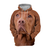 Unisex 3D Graphic Hoodies Animals Dogs Vizsla Hungarian Adorable - Threadford