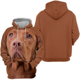 Unisex 3D Graphic Hoodies Animals Dogs Vizsla Hungarian Adorable - Threadford