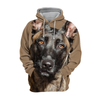 Unisex 3D Graphic Hoodies Animals Dogs Belgian Shepherd Malinois - Threadford