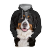 Unisex 3D Graphic Hoodies Animals Dogs Bernese Mountain Smile - Threadford