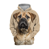 Unisex 3D Graphic Hoodies Animals Dogs Bull Mastiff - Threadford