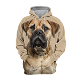 Unisex 3D Graphic Hoodies Animals Dogs Bull Mastiff - Threadford
