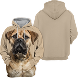 Unisex 3D Graphic Hoodies Animals Dogs Bull Mastiff - Threadford