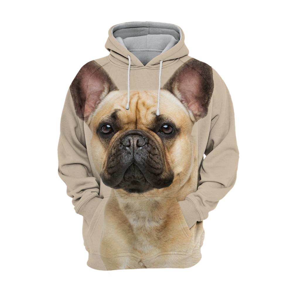 Unisex 3D Graphic Hoodies Animals Dogs French Bulldog Cute - Threadford