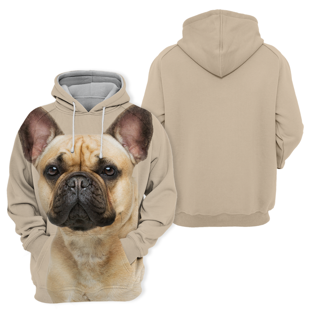 Unisex 3D Graphic Hoodies Animals Dogs French Bulldog Cute - Threadford