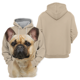Unisex 3D Graphic Hoodies Animals Dogs French Bulldog Cute - Threadford