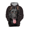 Unisex 3D Graphic Hoodies Animals Dogs German Shepherd Black - Threadford