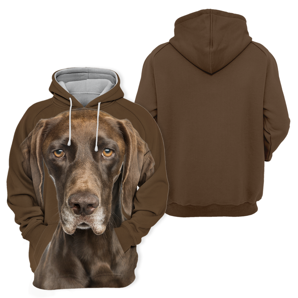 Unisex 3D Graphic Hoodies Animals Dogs German Shorthaired Pointer - Threadford