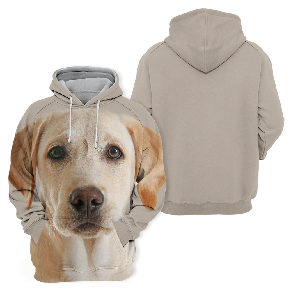 Unisex 3D Graphic Hoodies Animals Dogs Labrador Yellow Cute - Threadford