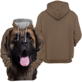 Unisex 3D Graphic Hoodies Animals Dogs Leonberger - Threadford