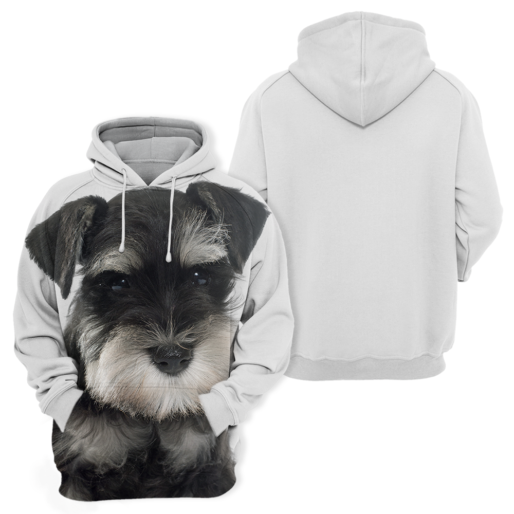 Unisex 3D Graphic Hoodies Animals Dogs Miniature Schnauzer Puppy - Threadford