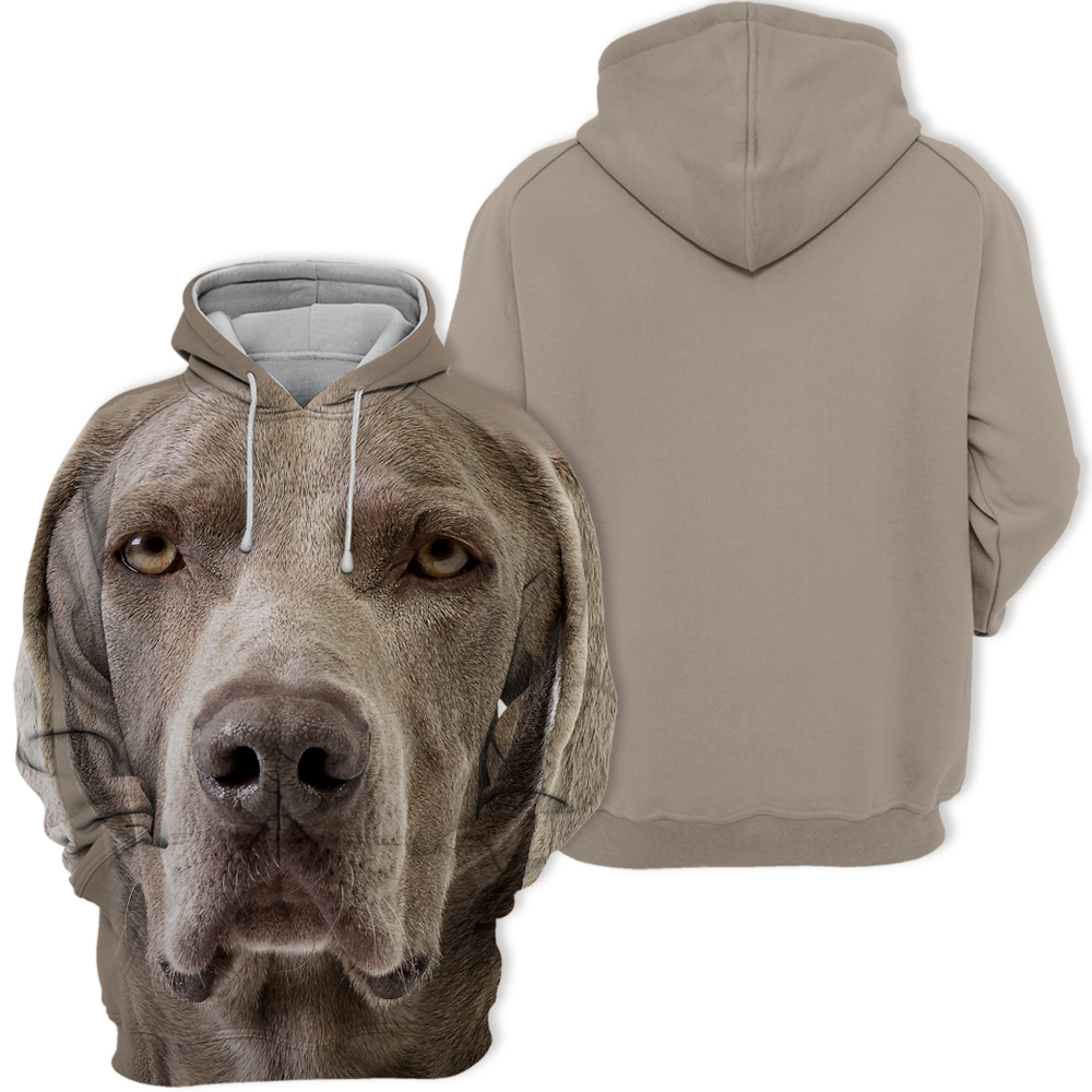 Unisex 3D Graphic Hoodies Animals Dogs Weimaraner Adorable - Threadford