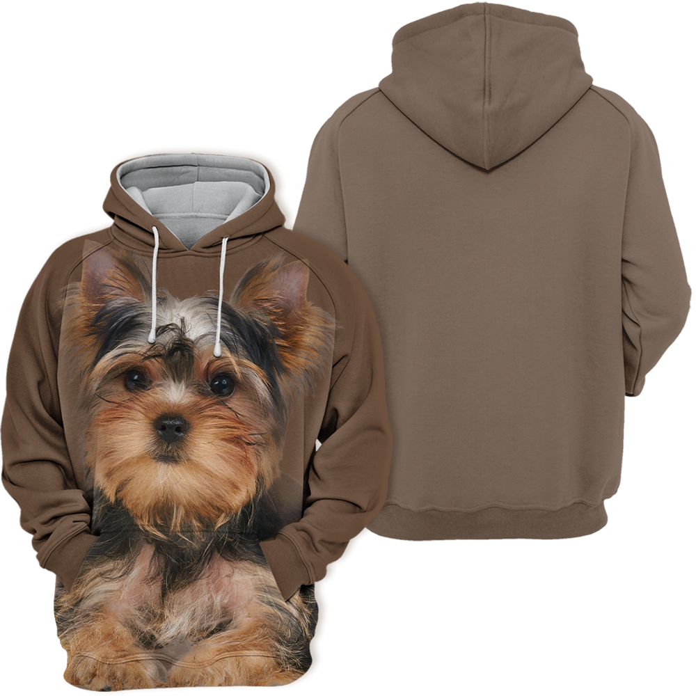 Unisex 3D Graphic Hoodies Animals Dogs Yorkshire Terrier Yorkie Quiet - Threadford