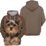 Unisex 3D Graphic Hoodies Animals Dogs Yorkshire Terrier Yorkie Quiet - Threadford