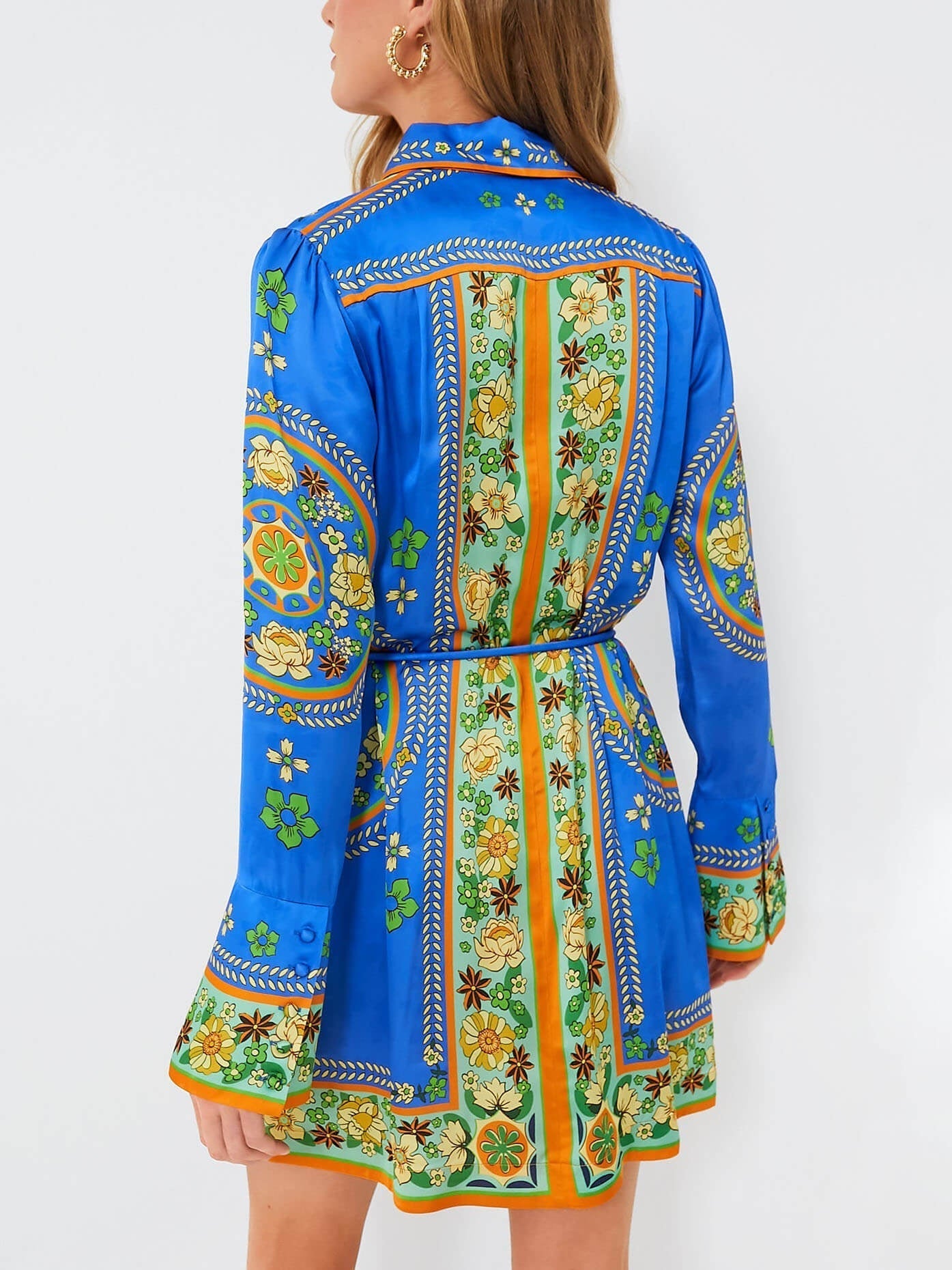 Exquisite And Gorgeous Mosaic Tile Mini Dress - Threadford