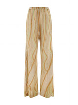 Loose Wave-Striped Printed Cardigan Maxi Dress - Threadford