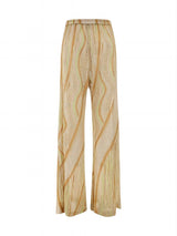 Loose Wave-Striped Printed Cardigan Maxi Dress - Threadford