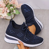 Giselle – Orthopaedic Trainers with Sparkling Rhinestones - Threadford
