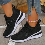 Giselle – Orthopaedic Trainers with Sparkling Rhinestones - Threadford