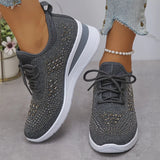 Giselle – Orthopaedic Trainers with Sparkling Rhinestones - Threadford