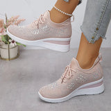 Giselle – Orthopaedic Trainers with Sparkling Rhinestones - Threadford