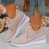 Giselle – Orthopaedic Trainers with Sparkling Rhinestones - Threadford
