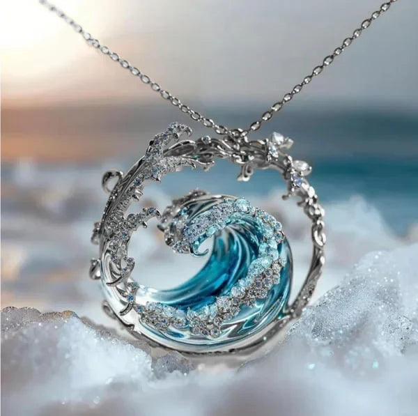 Serenity - Ocean's Embrace Necklace - Threadford
