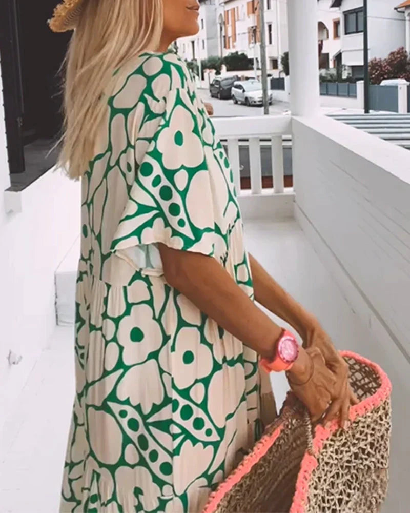 Christine | Light and Flowing Summer Dress - Threadford