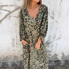 Denise | Dress with Leopard Print - Threadford