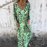Denise | Dress with Leopard Print - Threadford