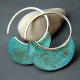 Antique Distressed Turquoise Earrings - Threadford