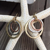 Antique-Style Gold and Silver Earrings - Threadford