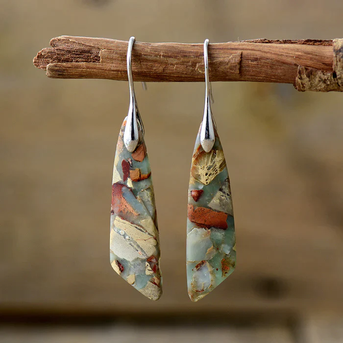 One-of-a-Kind Natural Stone Earrings - Threadford
