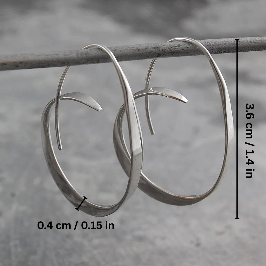 Twisted Elegance Spiral Earrings - Threadford