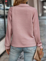 Viola - Elegant V-Neck Sweater - Threadford