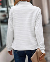 Viola - Elegant V-Neck Sweater - Threadford