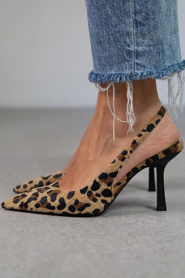 LEONORA | Elegant animal print court shoes for a bold style - Threadford