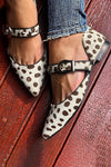 DALILA | Elegant ballet flats with rounded toes and straps for a refined style - Threadford
