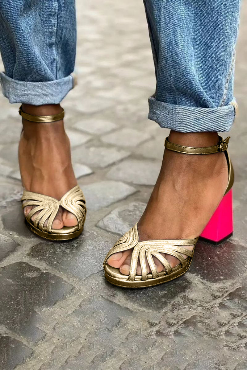 Soise™ | Elegant ankle strap sandals with open toe for a sophisticated style - Threadford