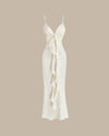 Apricot Bodycon Tassel Slip Maxi Dress - Threadford
