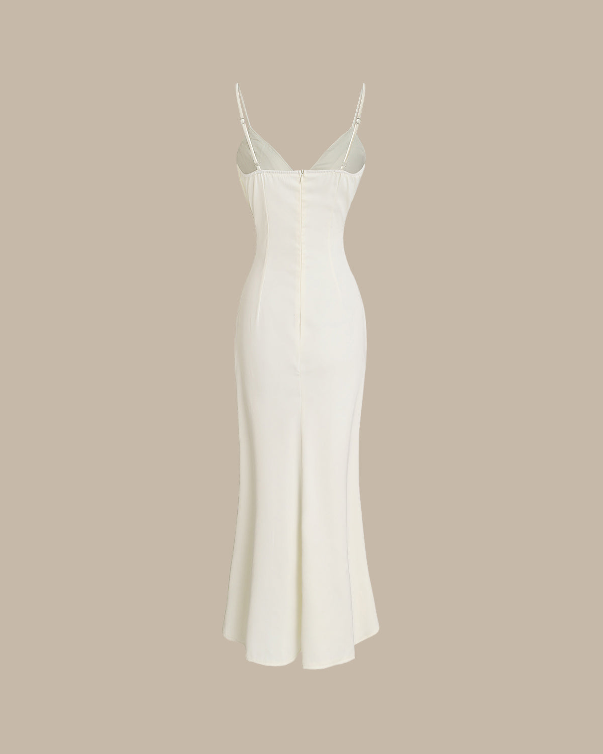 Apricot Bodycon Tassel Slip Maxi Dress - Threadford